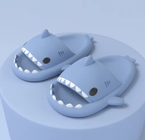 Adult's Slippers Funny Shark Cartoon