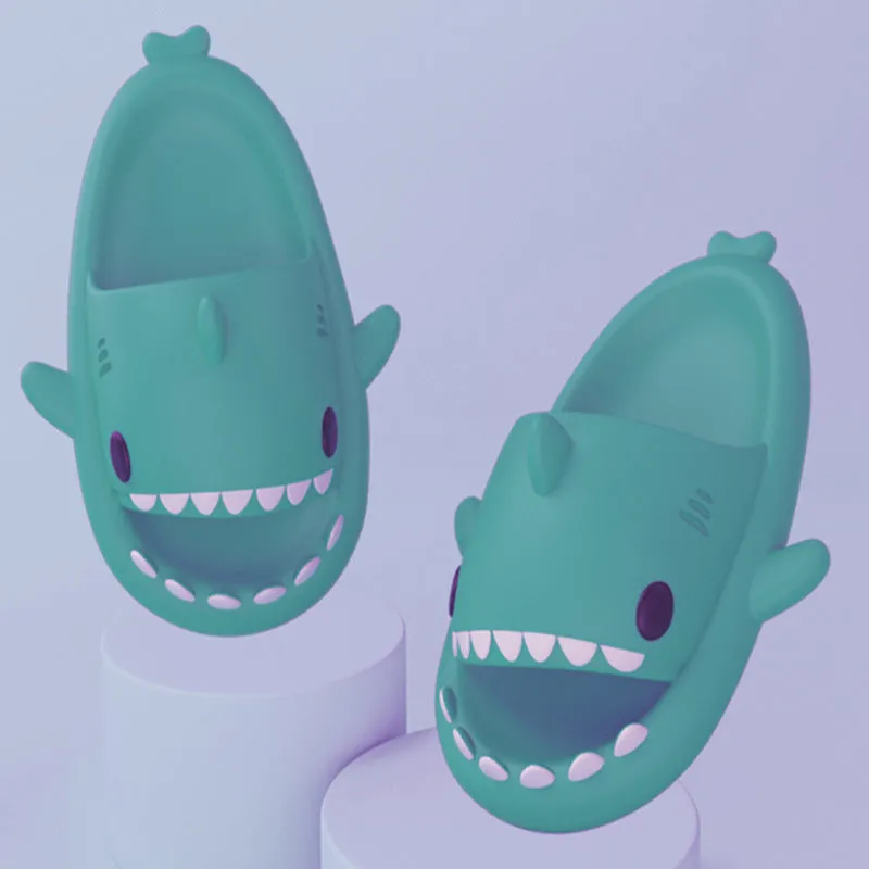 Adult's Slippers Funny Shark Cartoon