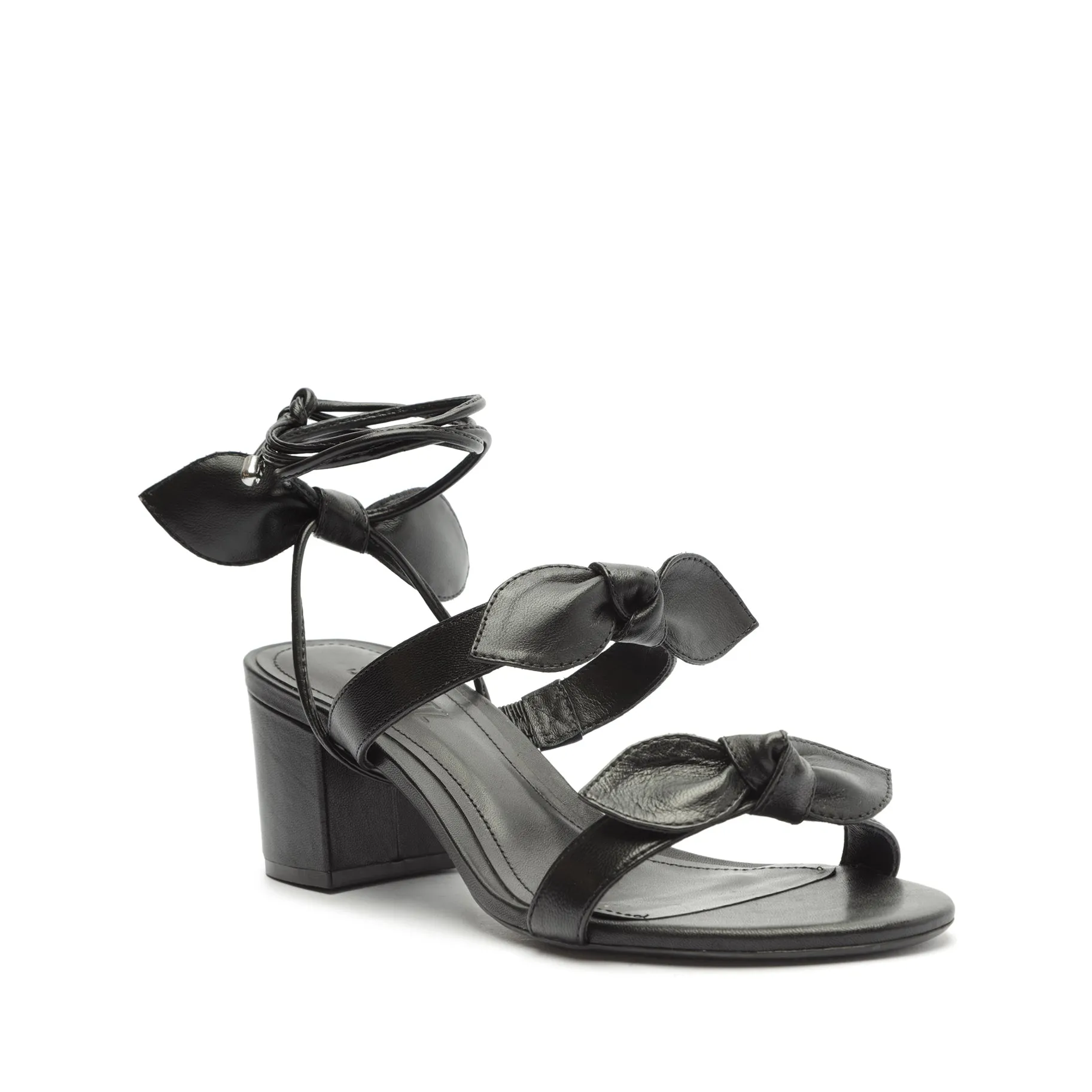 Alia Mid Block Nappa Leather Sandal