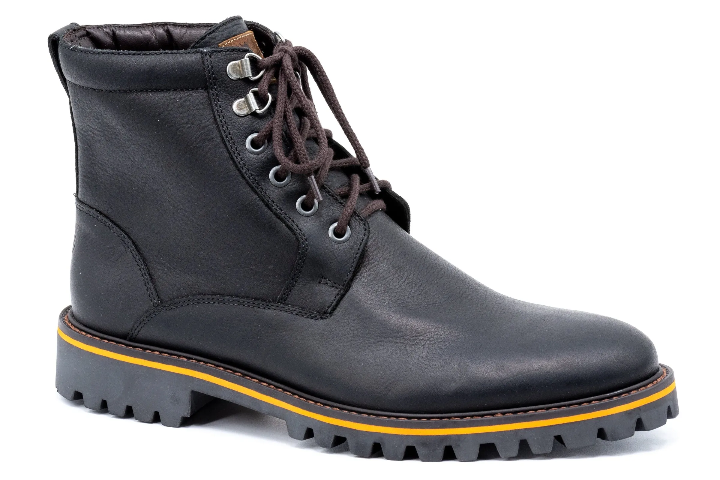 Bad Weather Saddle Leather Boots - Black