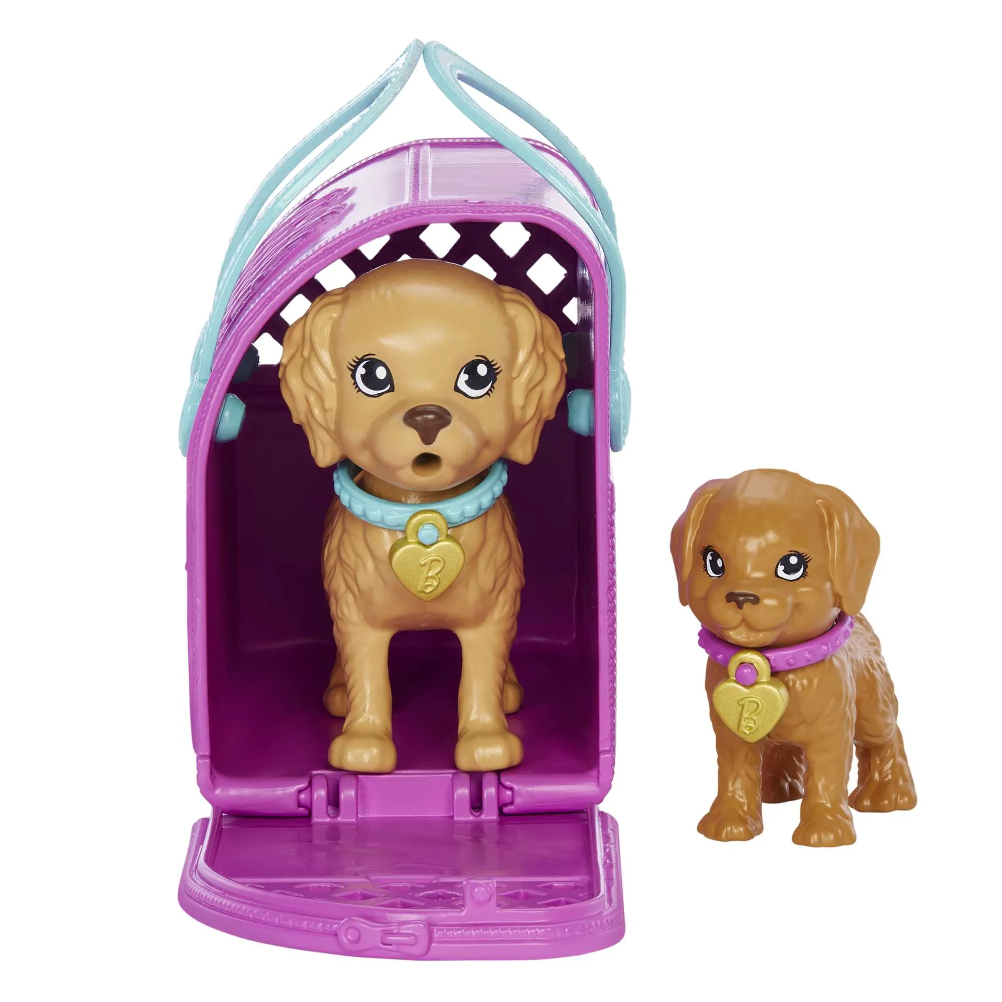 Barbie Doll And Accessories Pup Adoption Playset With Doll, 2 Puppies And Color-Change