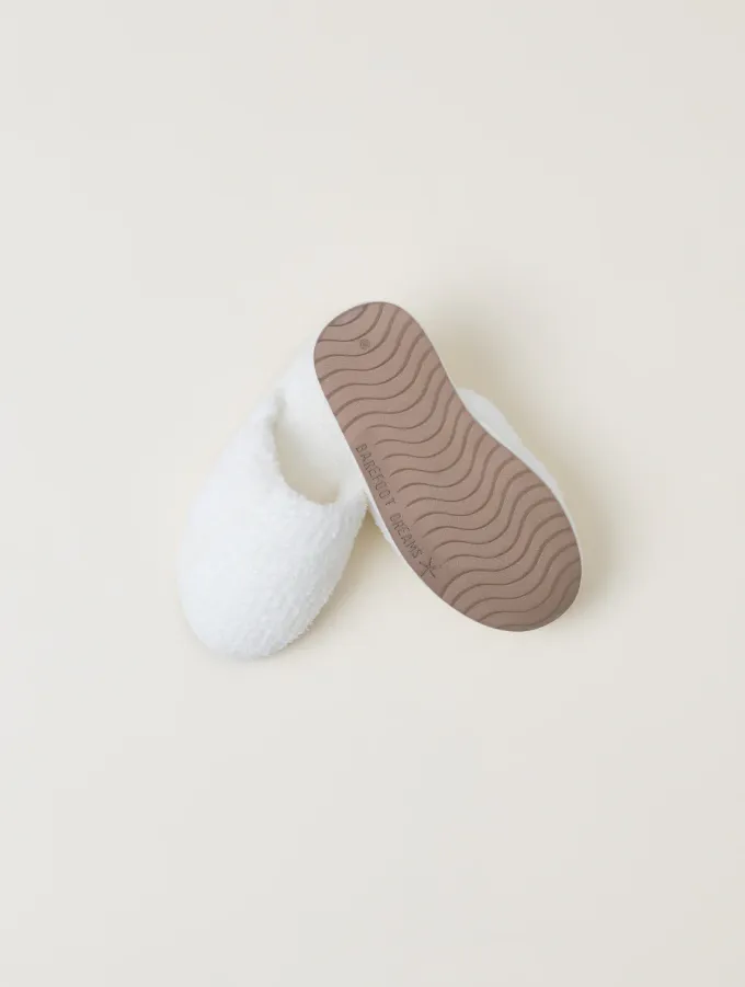 Barefoot Dreams CozyChic Ribbed Slippers - Pearl