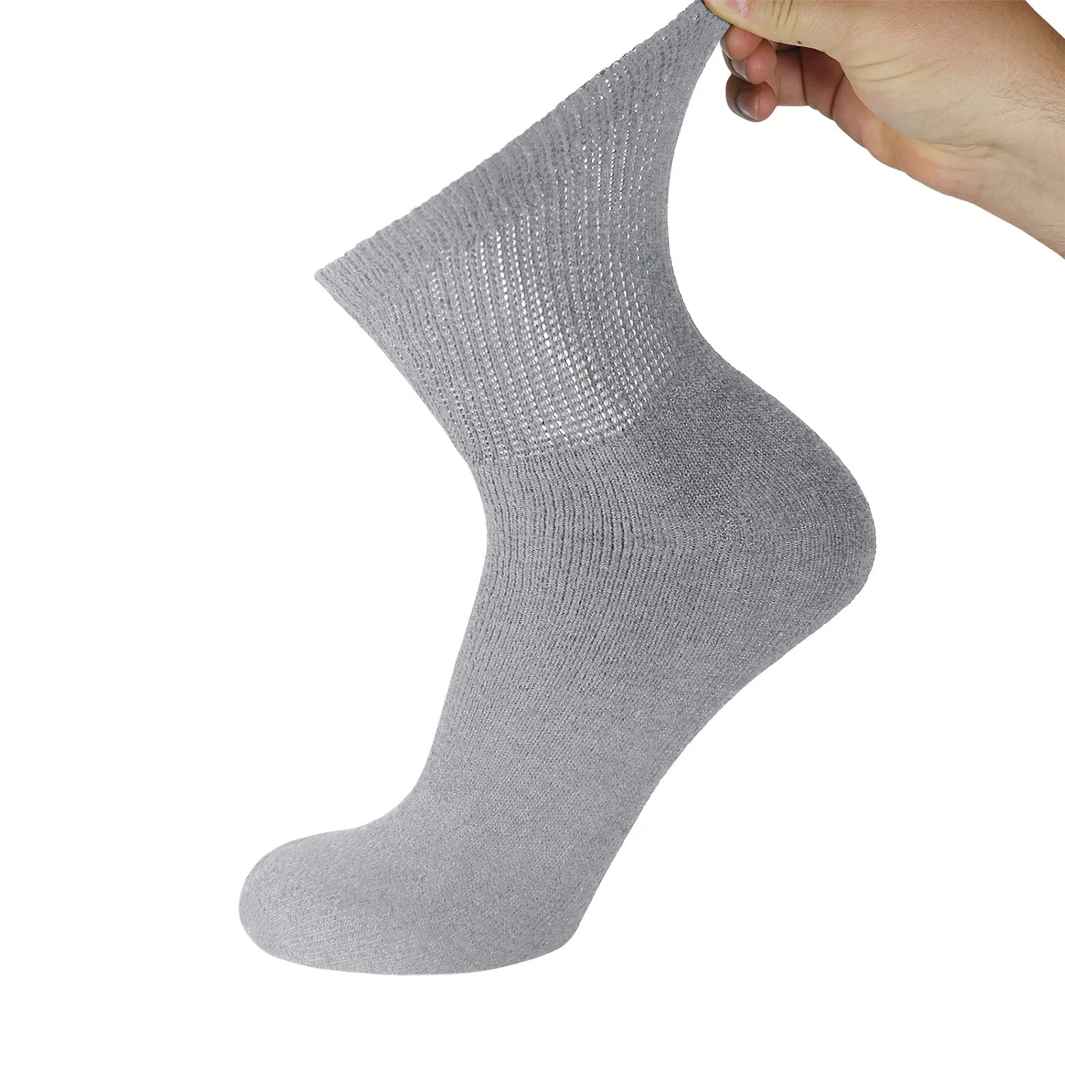 Big&Tall Cotton Diabetic Ankle/Quarter Socks