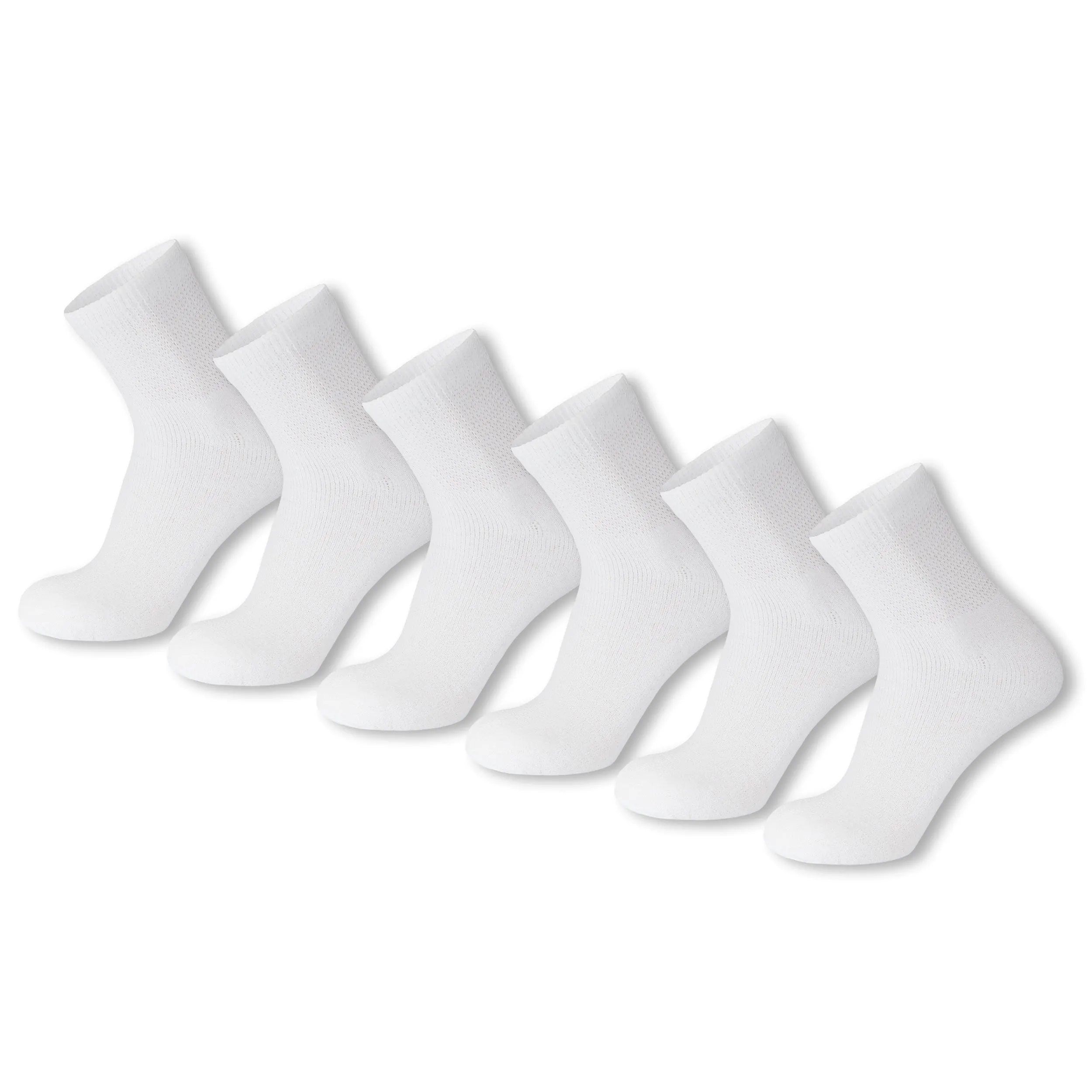 Big&Tall Cotton Diabetic Ankle/Quarter Socks