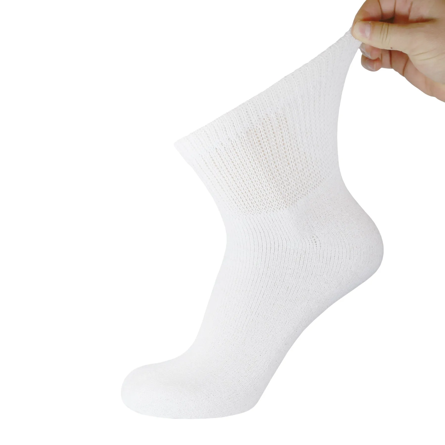 Big&Tall Cotton Diabetic Ankle/Quarter Socks