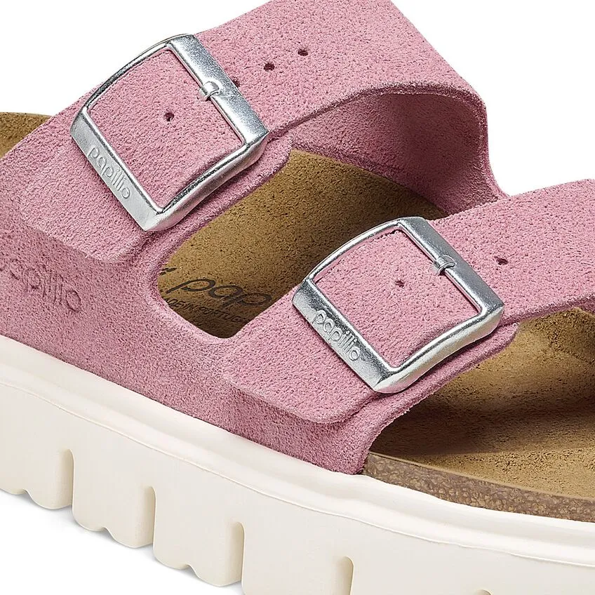 Birkenstock Women's Arizona Chunky Suede Leather (Candy Pink)