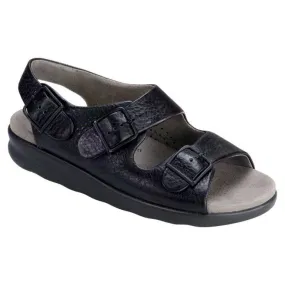 BLACK | SAS Relaxed Women's Sandals Extra Wide at Brandy's Shoes Made in USA