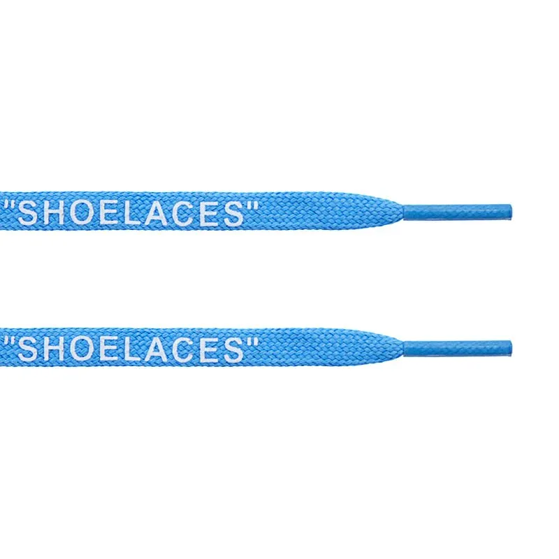 Blue - "SHOELACES"  inspired by OFF-WHITE x Nike- Flat Laces