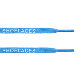 Blue - "SHOELACES"  inspired by OFF-WHITE x Nike- Flat Laces