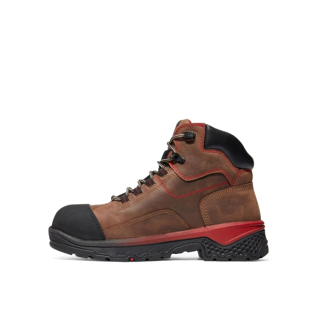 Booshog 6 Inch Composite-Toe Waterproof PR Work Boot Red Brown