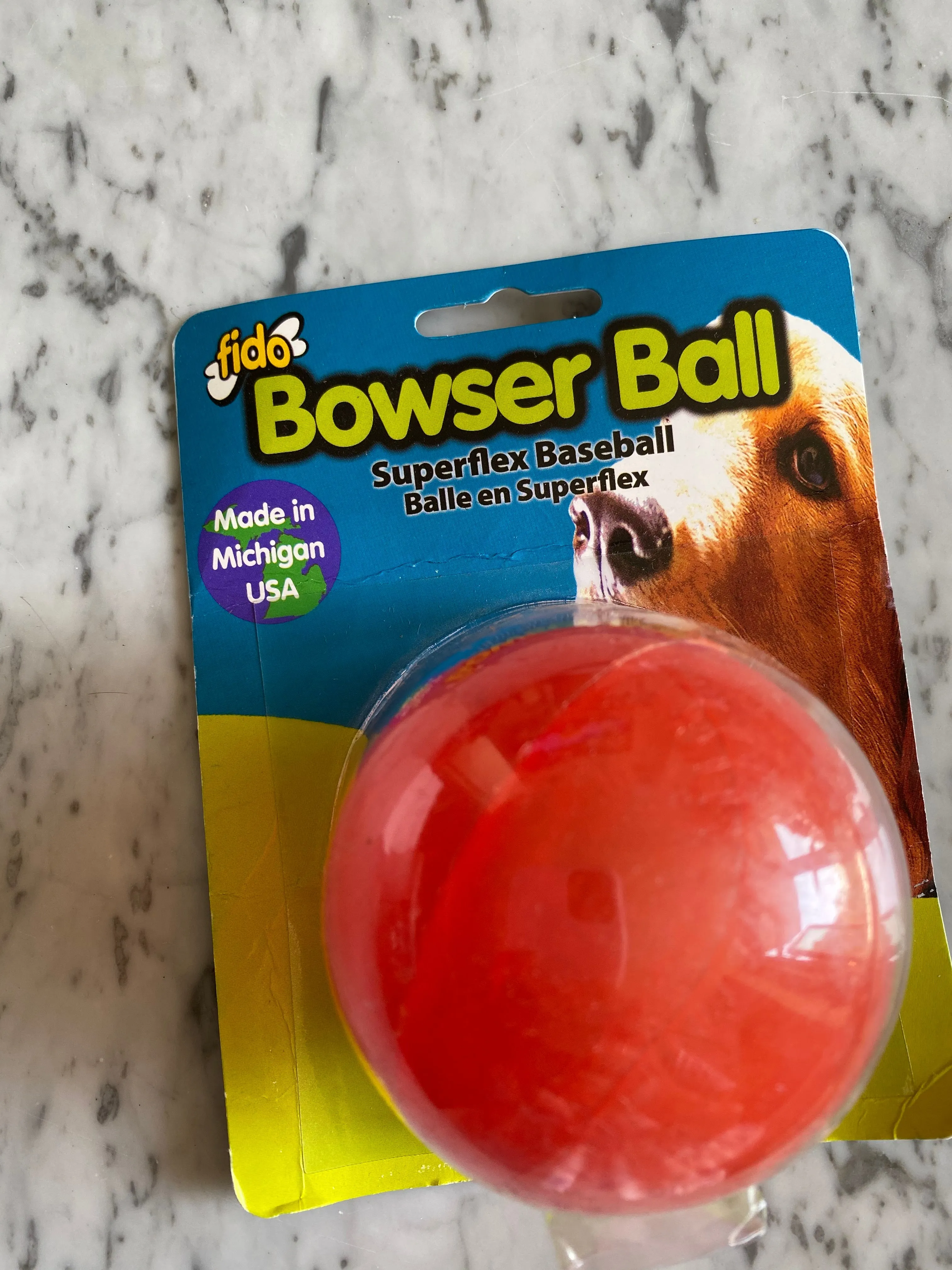 Bowser Baseball Dog Toy (TS SALE)