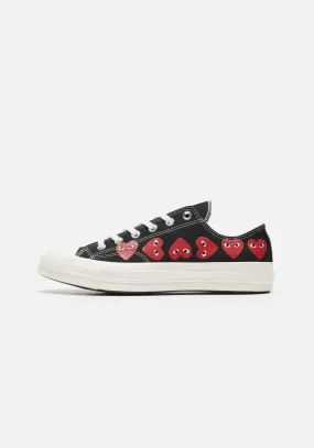 CDG PLAY CONVERSE MULTI HEART 70S LOW