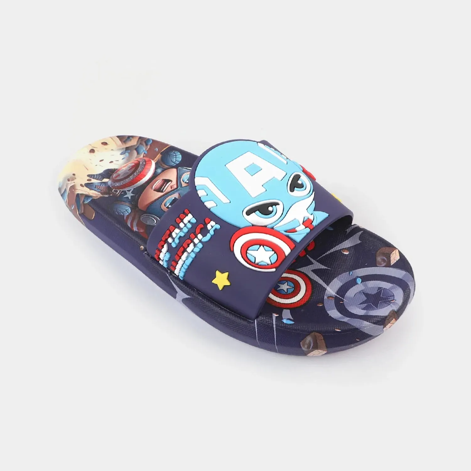 Character Boys Slippers-Navy