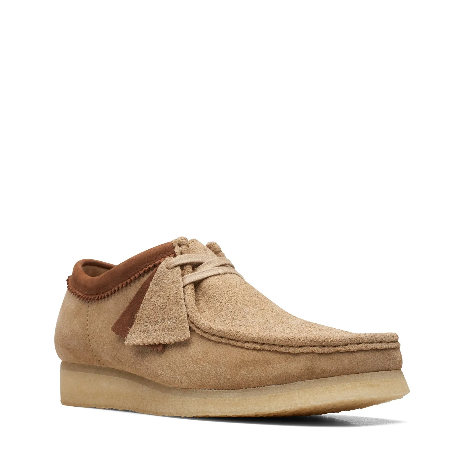 Clarks Originals Wallabee Low Men's Brown Sandstone Combi Suede Oxfords 26170538