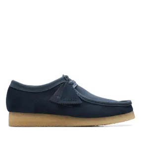 Clarks Originals Wallabee Low Men's Navy Blue Combi Suede Oxfords 26172398