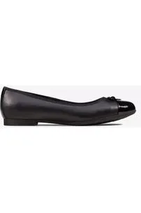 Clarks Scala Bloom Youth black leather