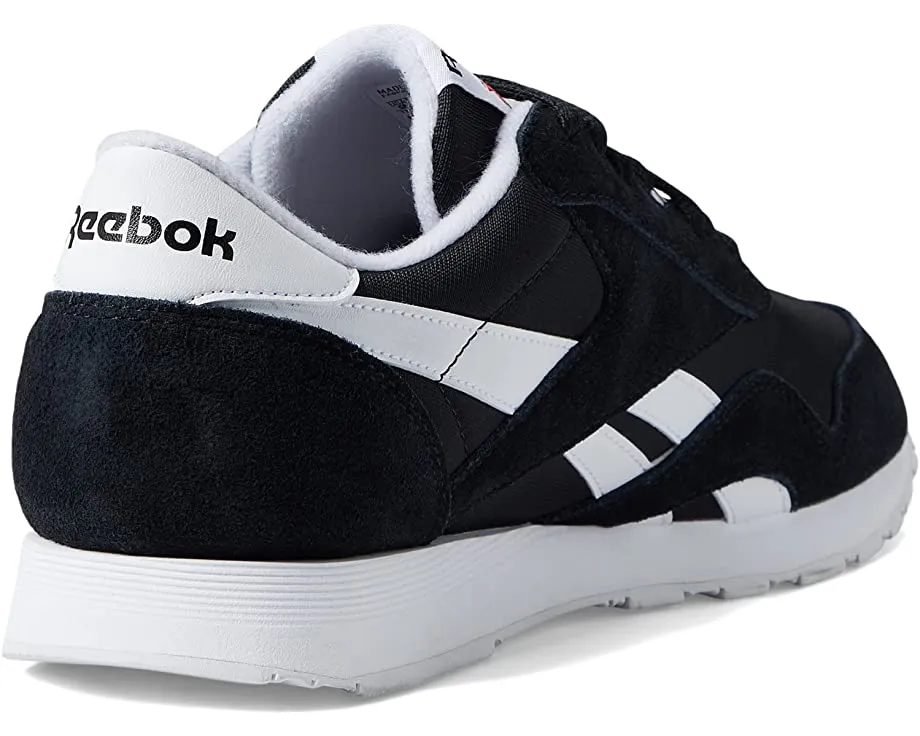 Classic Nylon Reebok Lifestyle Sneakers, black