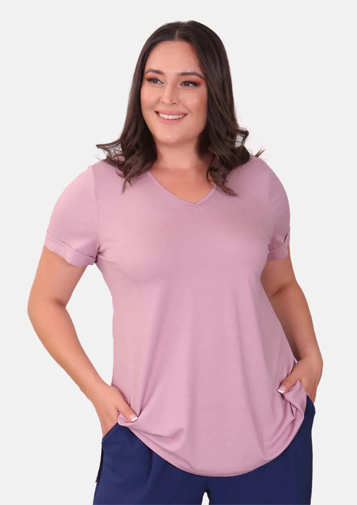 Classic V-Neck Tunic Top