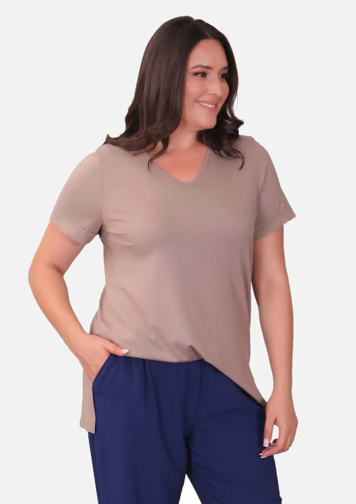 Classic V-Neck Tunic Top