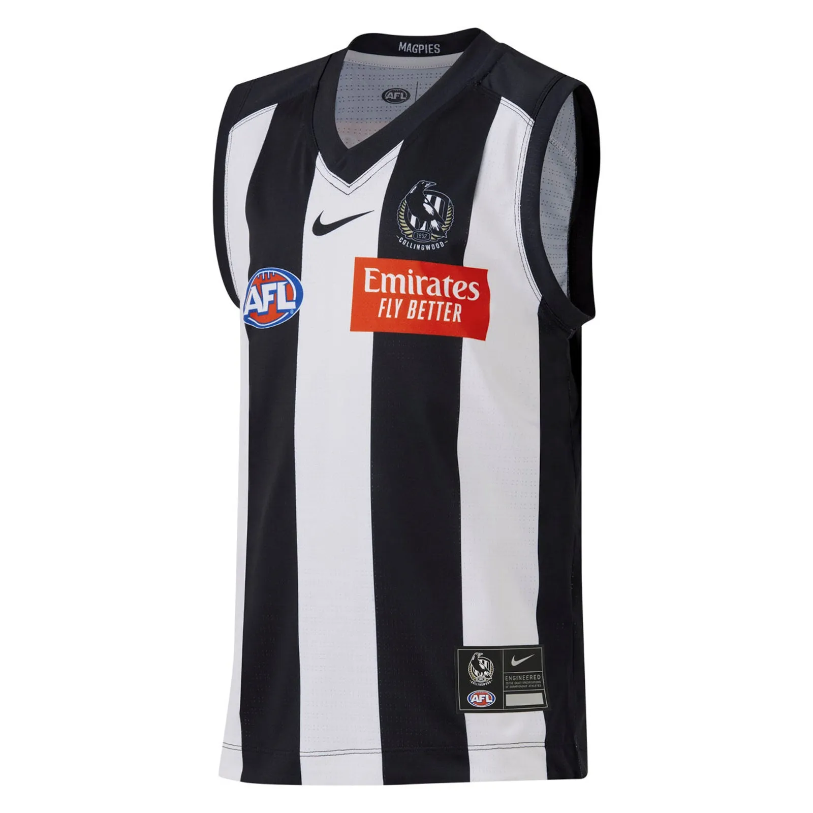 Collingwood Magpies 2024 Kid's AFL Home Jersey Guernsey By Nike