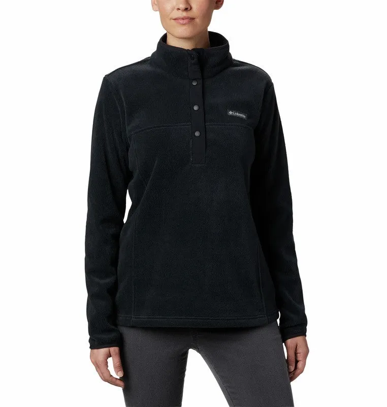 Columbia Ladies Benton Springs 1/2 Snap Pullover Fleece -BLACK