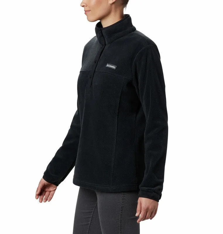 Columbia Ladies Benton Springs 1/2 Snap Pullover Fleece -BLACK