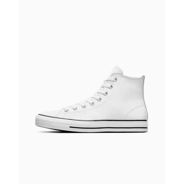 Converse CTAS Pro Hi Leather White - White - Black