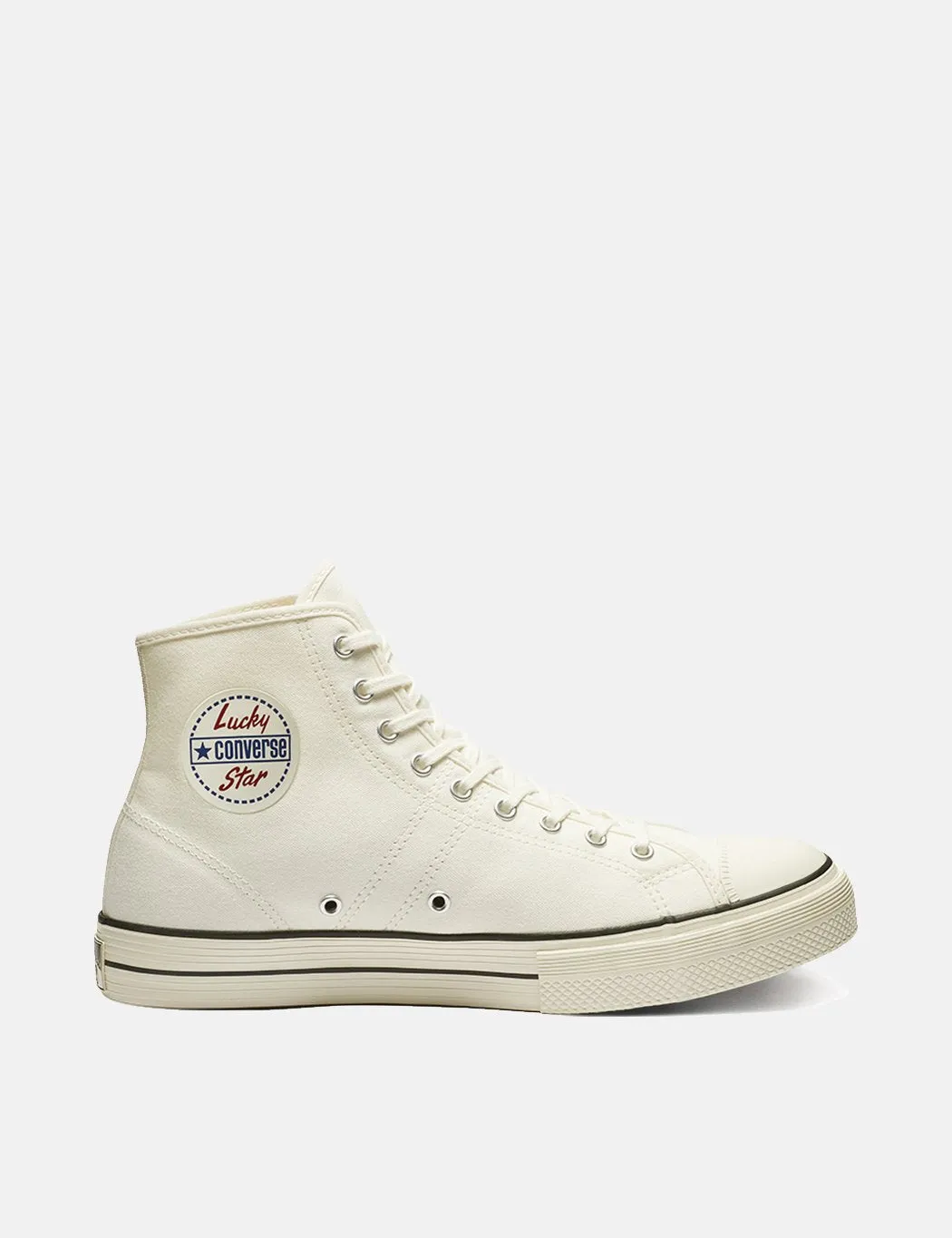 Converse Lucky Star Hi 163158C - Egret/Black/Egret