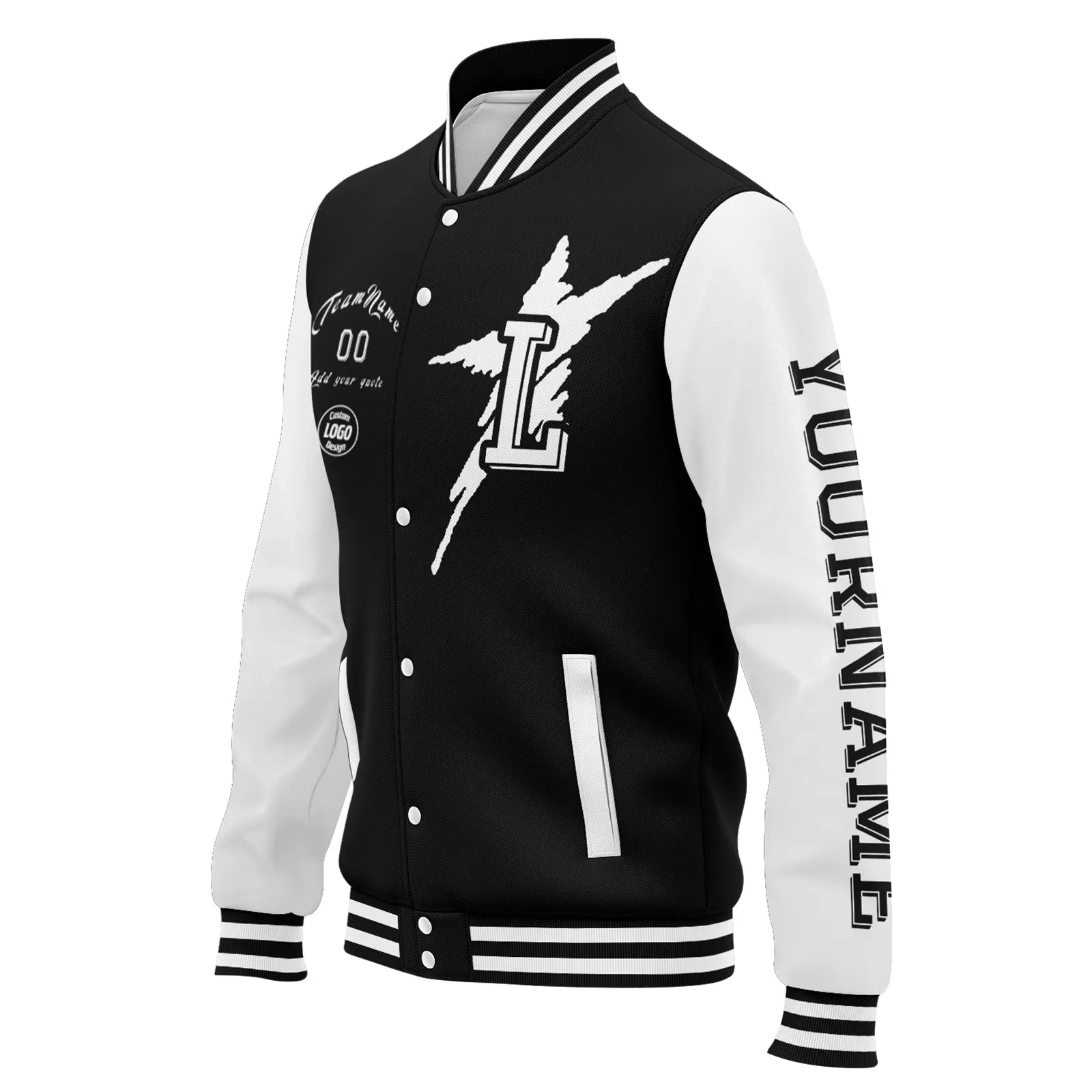 Custom Black White Gray Las Vegas Jacket and Sports Shoes Combo Offer Personalized Combo ZH-D020294-20