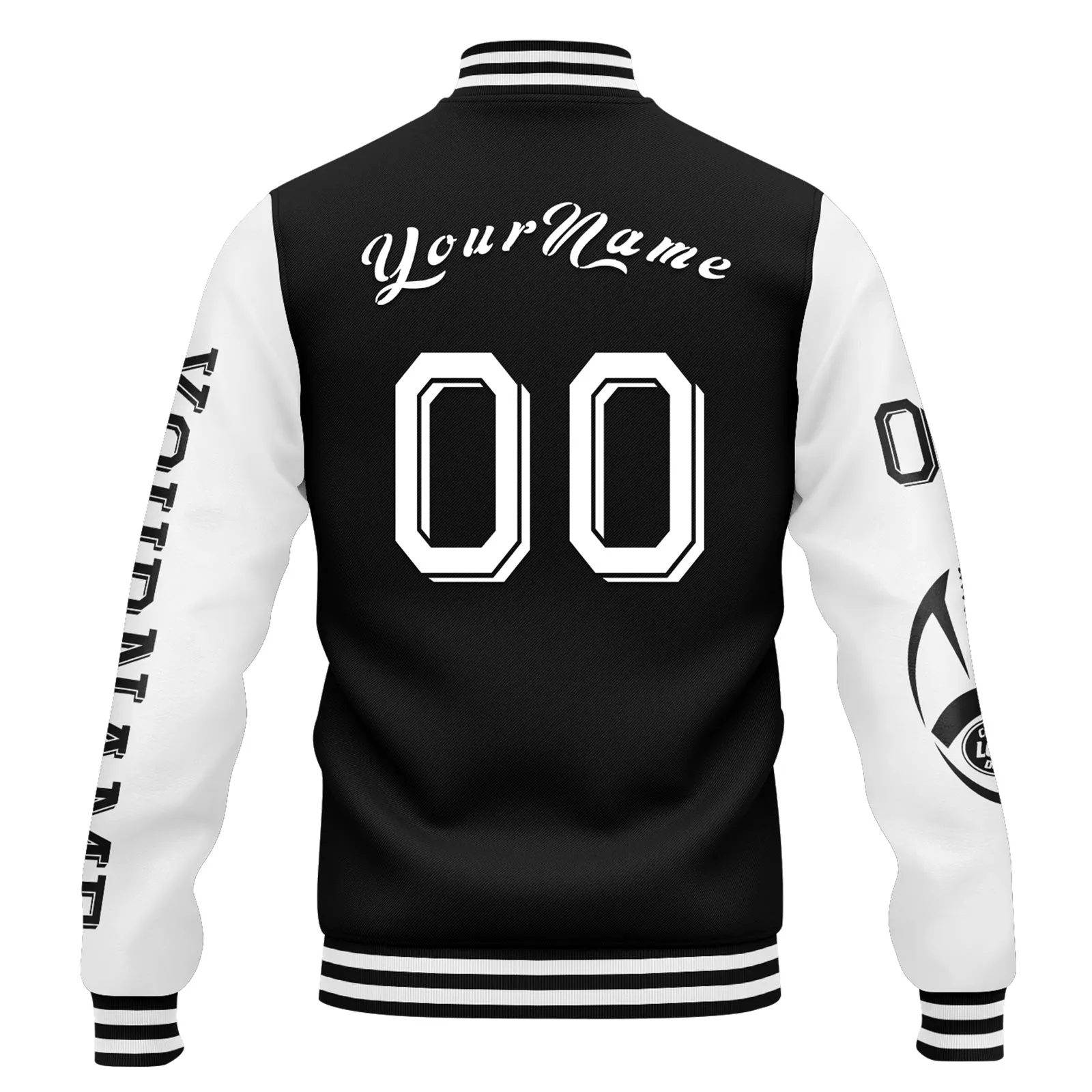 Custom Black White Gray Las Vegas Jacket and Sports Shoes Combo Offer Personalized Combo ZH-D020294-20