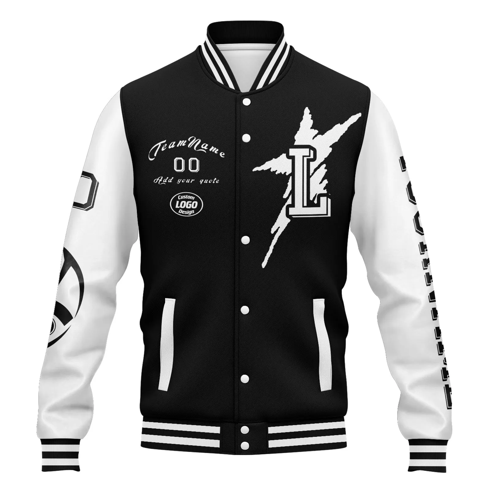 Custom Black White Gray Las Vegas Jacket and Sports Shoes Combo Offer Personalized Combo ZH-D020294-20