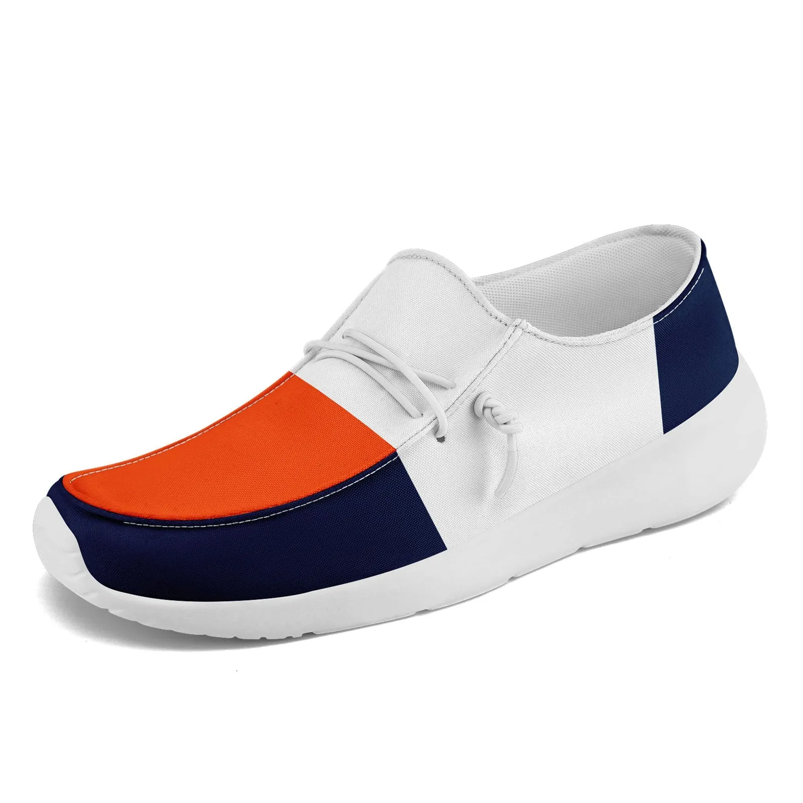 Custom White Orange Blue Denver Jacket and Sports Shoes Combo Offer Personalized Combo ZH-D020294-10