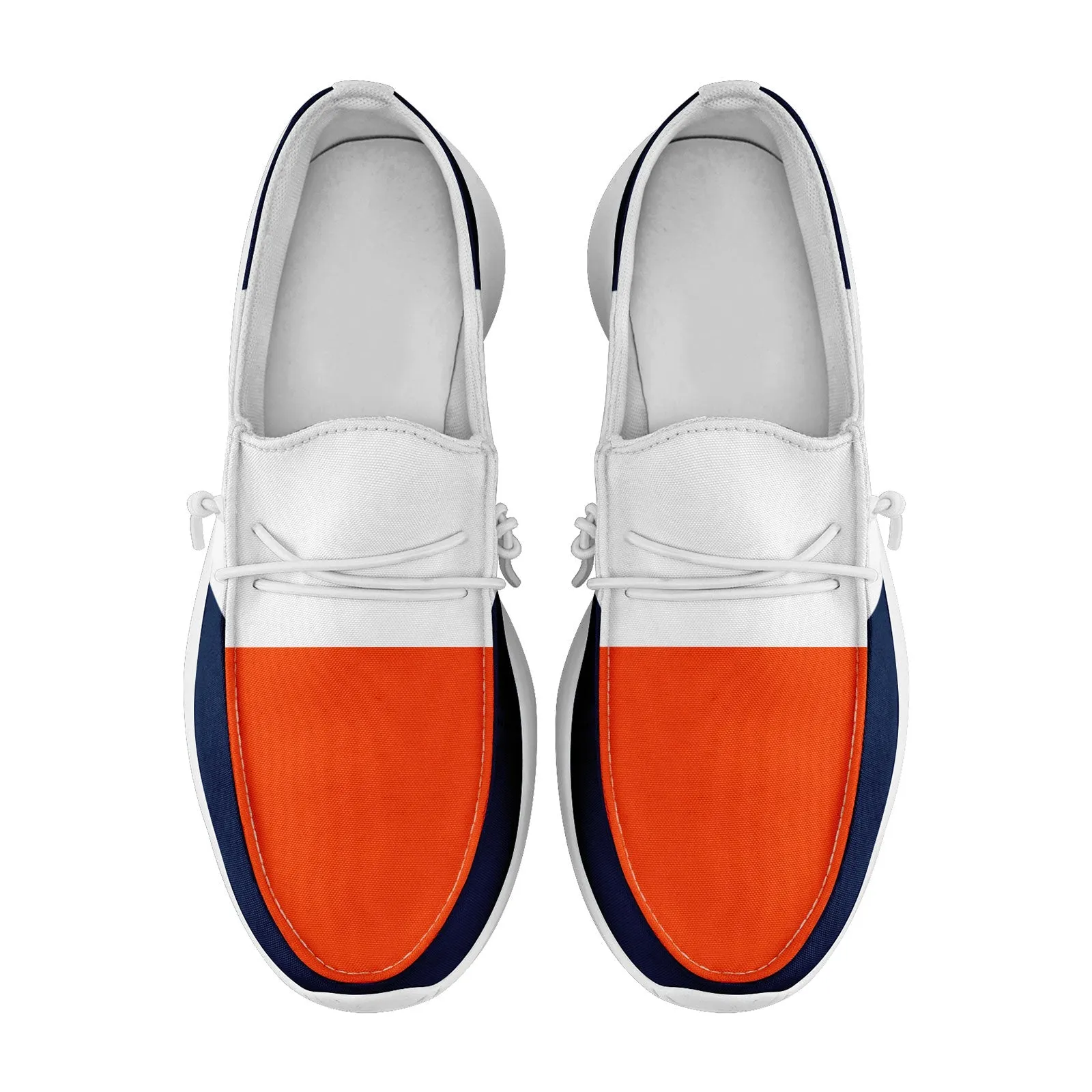 Custom White Orange Blue Denver Jacket and Sports Shoes Combo Offer Personalized Combo ZH-D020294-10