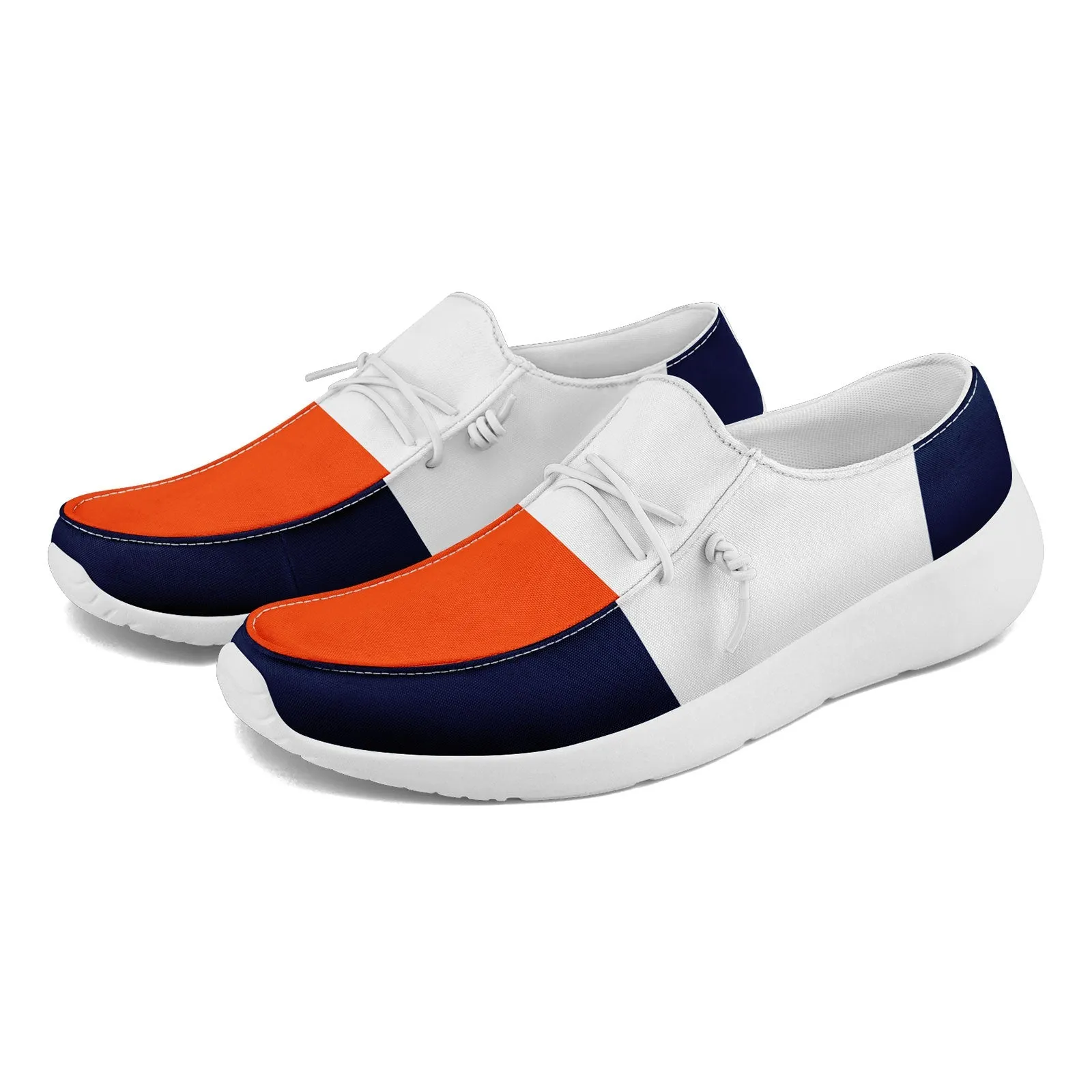 Custom White Orange Blue Denver Jacket and Sports Shoes Combo Offer Personalized Combo ZH-D020294-10