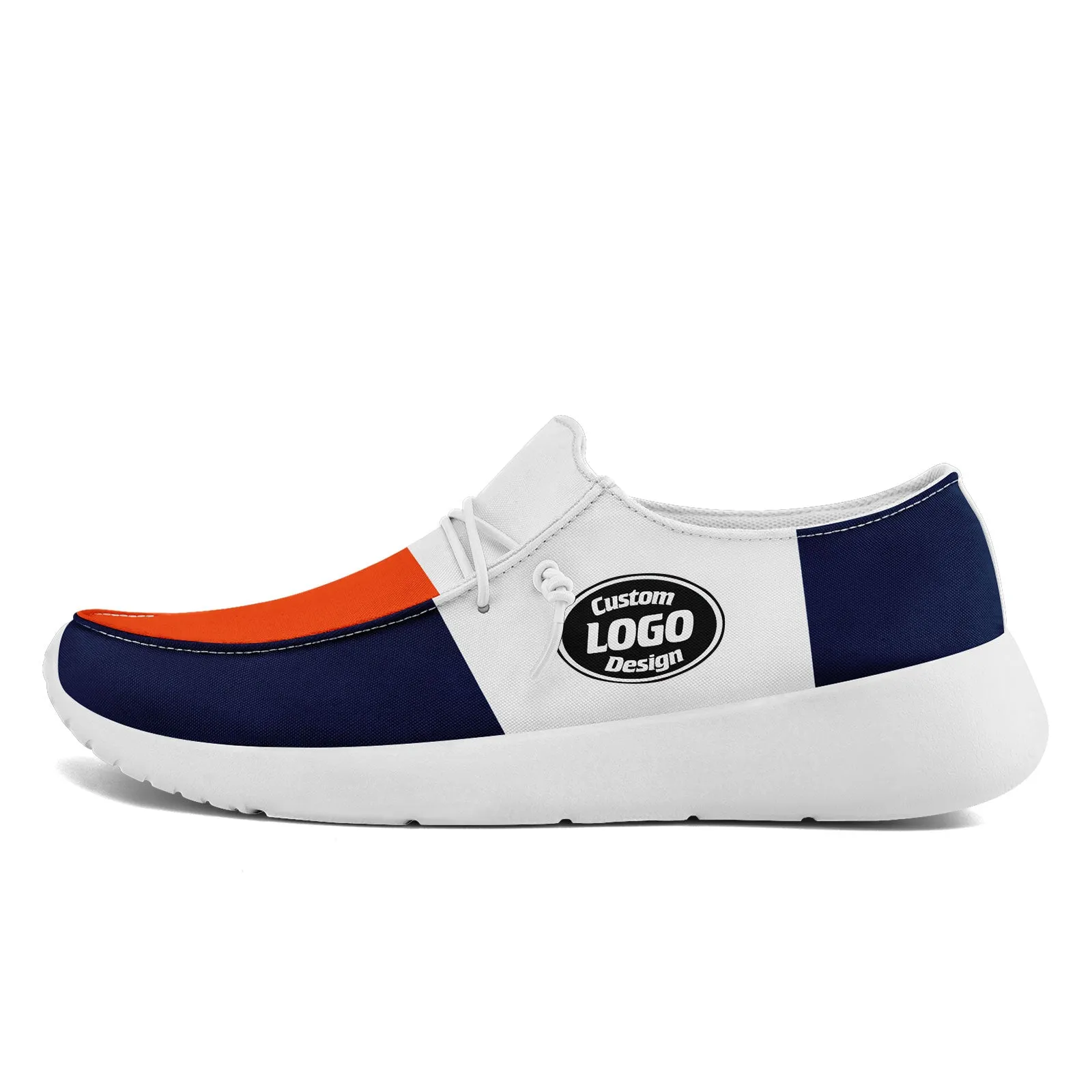 Custom White Orange Blue Denver Jacket and Sports Shoes Combo Offer Personalized Combo ZH-D020294-10