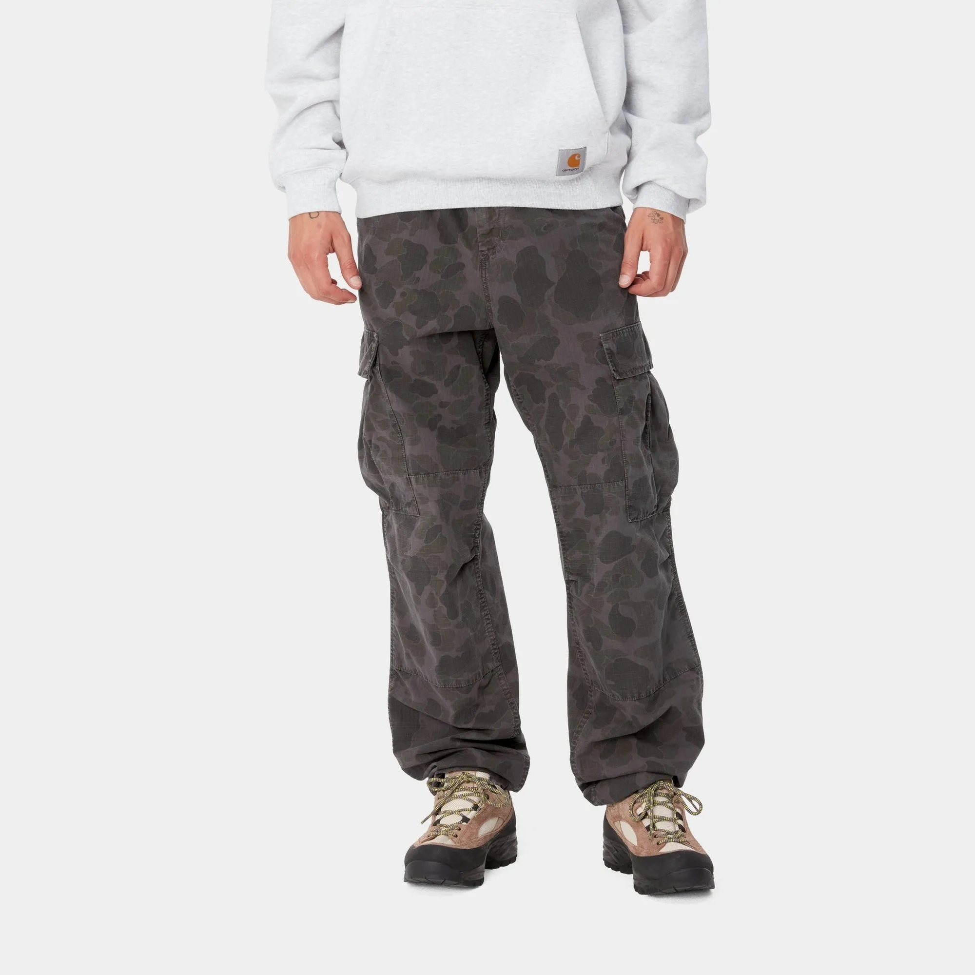 Duck Camo Cargo Pant | Green / Graphite (garment dyed)