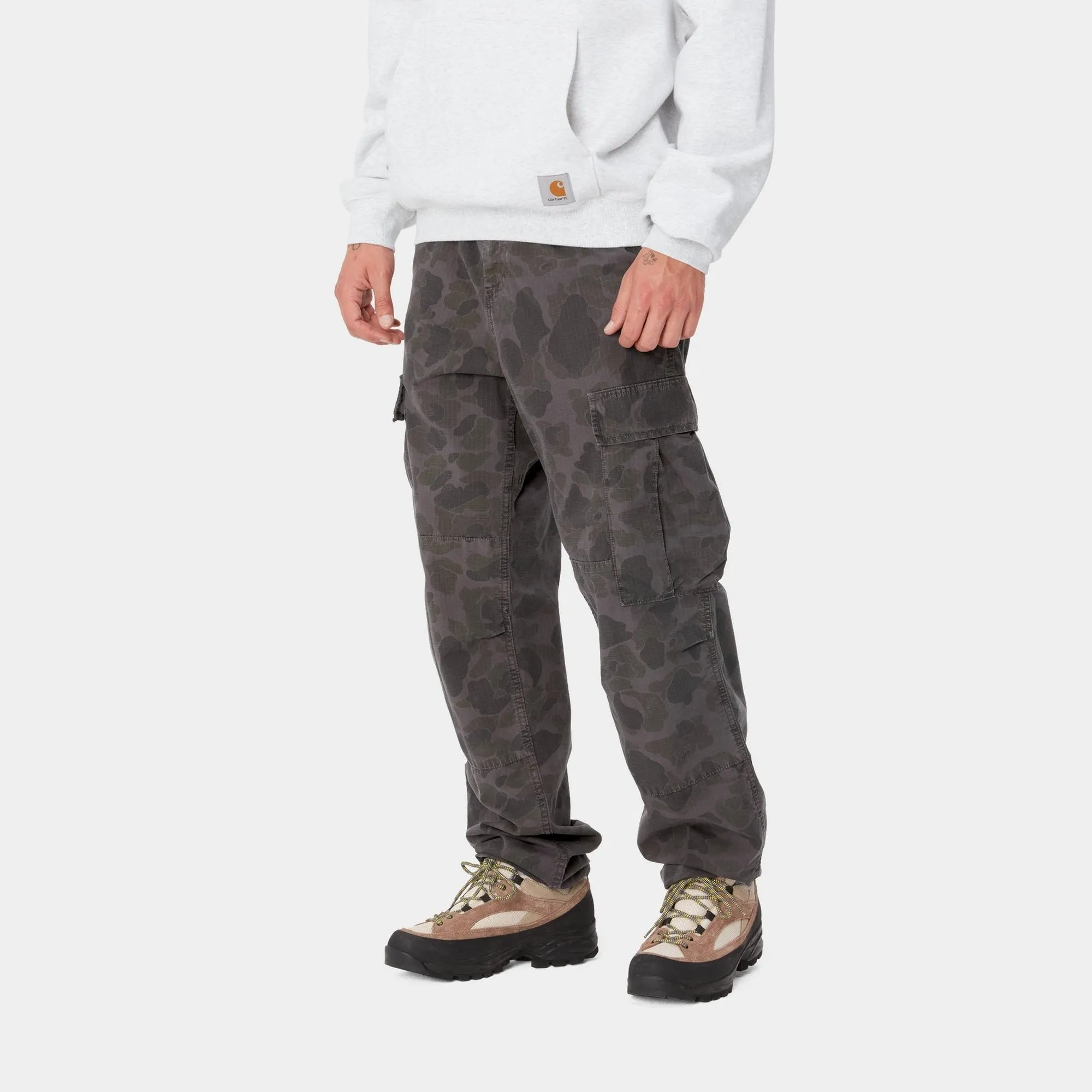 Duck Camo Cargo Pant | Green / Graphite (garment dyed)