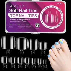 Fake Clear Toe Nail Tips -007