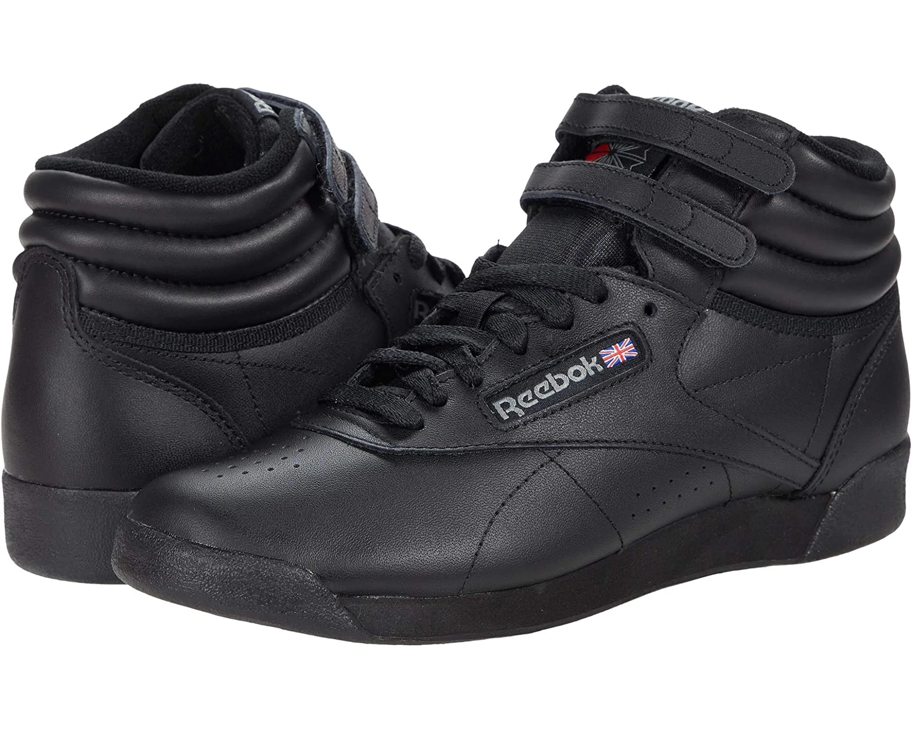 Freestyle Hi High Top Reebok Lifestyle Sneakers, black