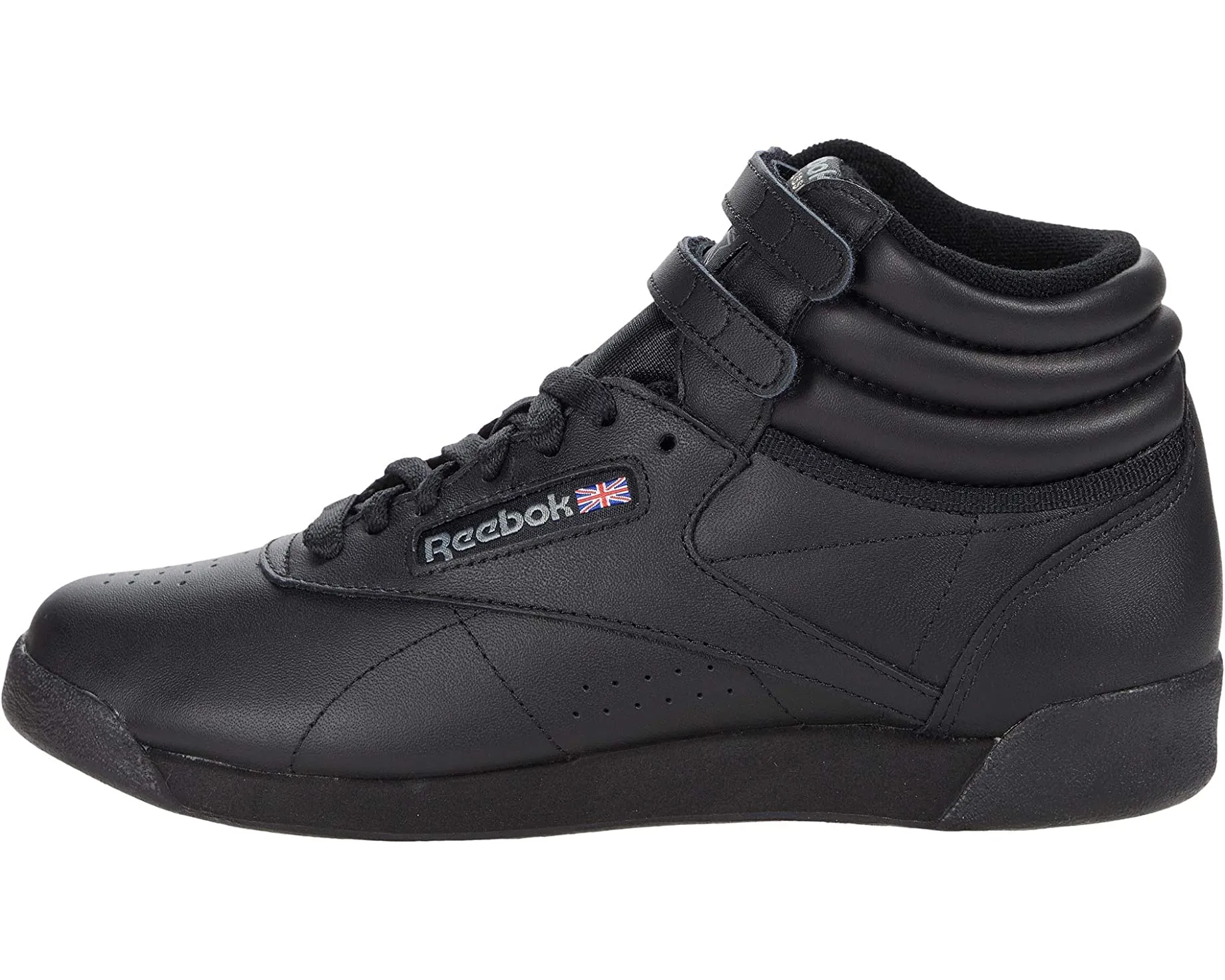 Freestyle Hi High Top Reebok Lifestyle Sneakers, black