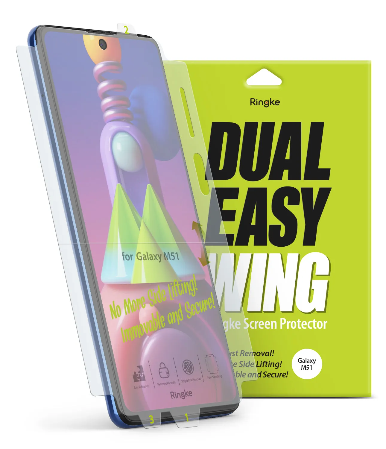 Galaxy M51 Screen Protector | Dual Easy Film