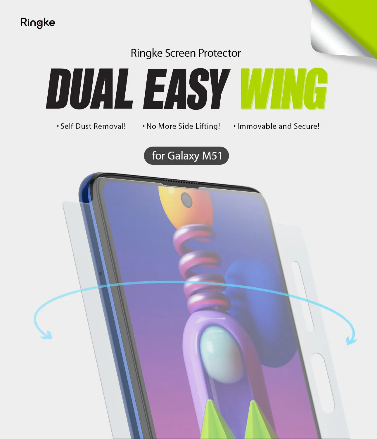 Galaxy M51 Screen Protector | Dual Easy Film