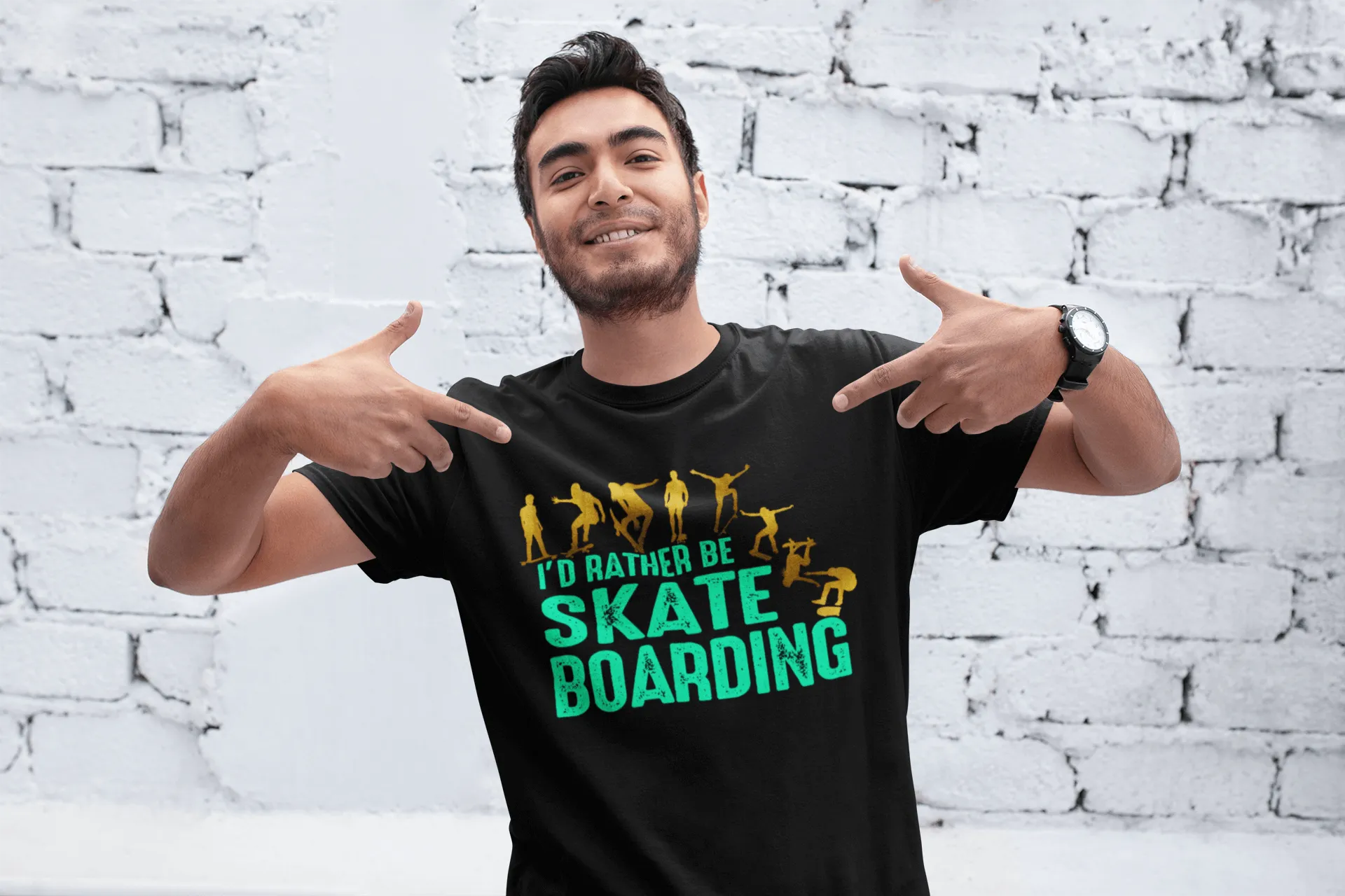 I'd rather be Skate Boarding, T shirt