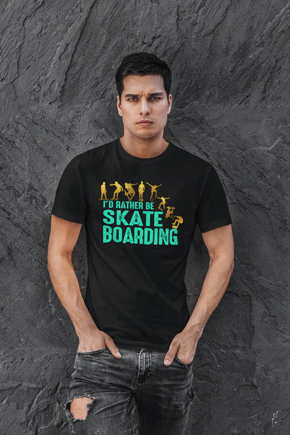 I'd rather be Skate Boarding, T shirt