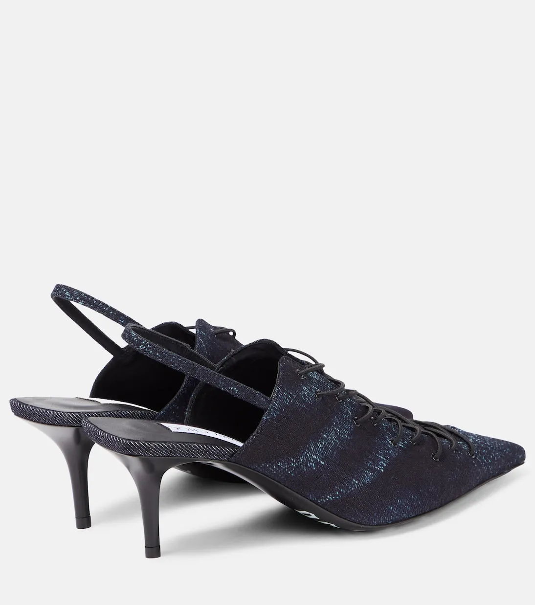 Jean paul gaultier Jimmy Choo collab corset slingback pumps, black