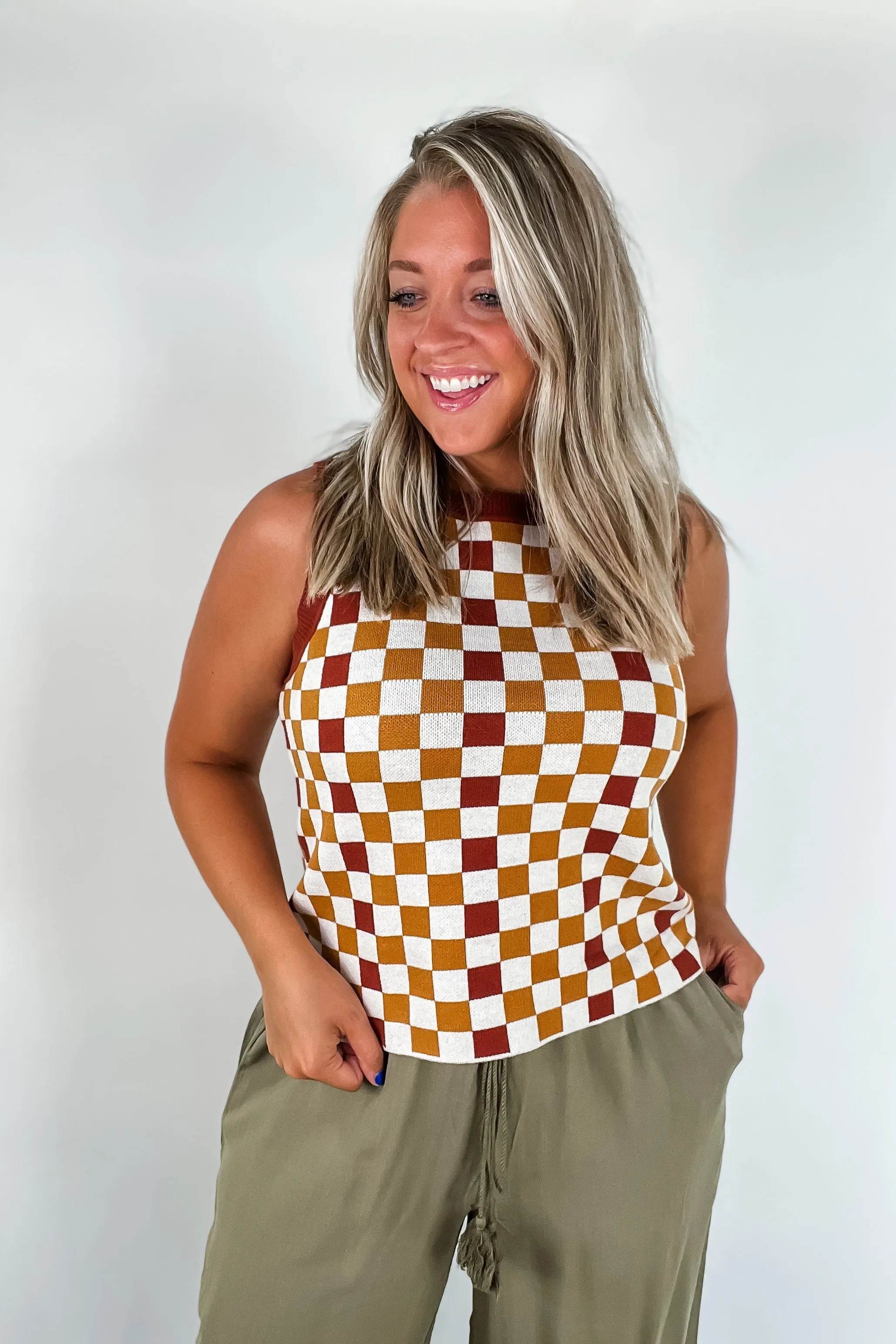 Keeping Score Checkered Tank