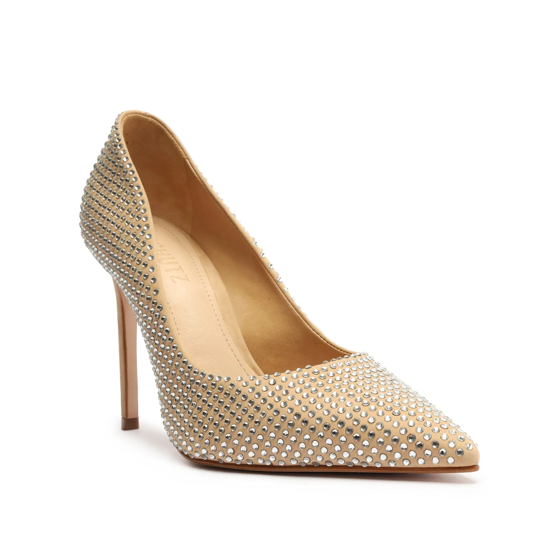 Lou Crystal Nubuck & Rhinestones Pump