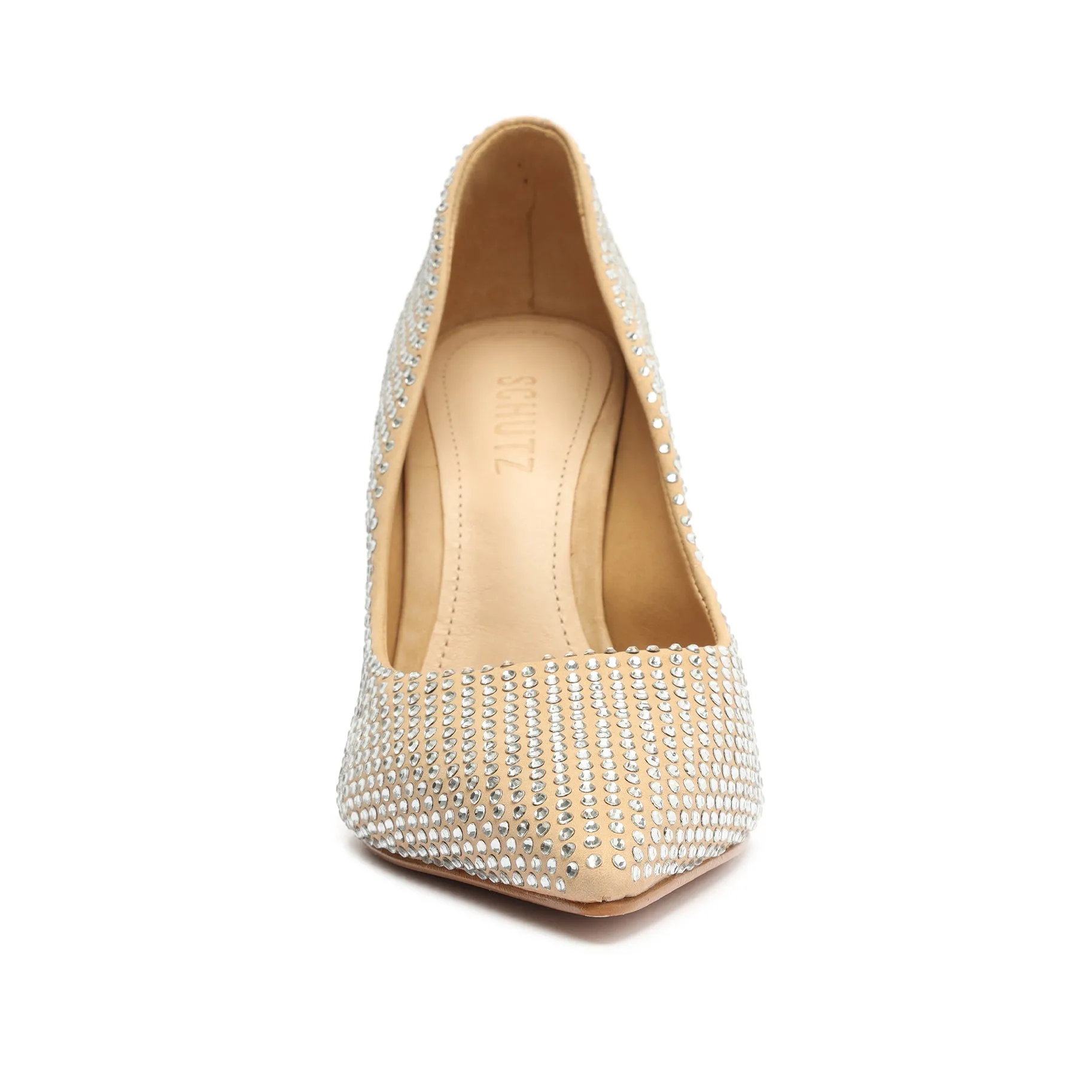 Lou Crystal Nubuck & Rhinestones Pump