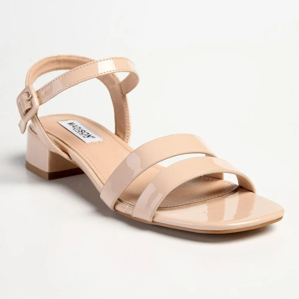 Madison Gentry Vamp Strap Sandal - Nude