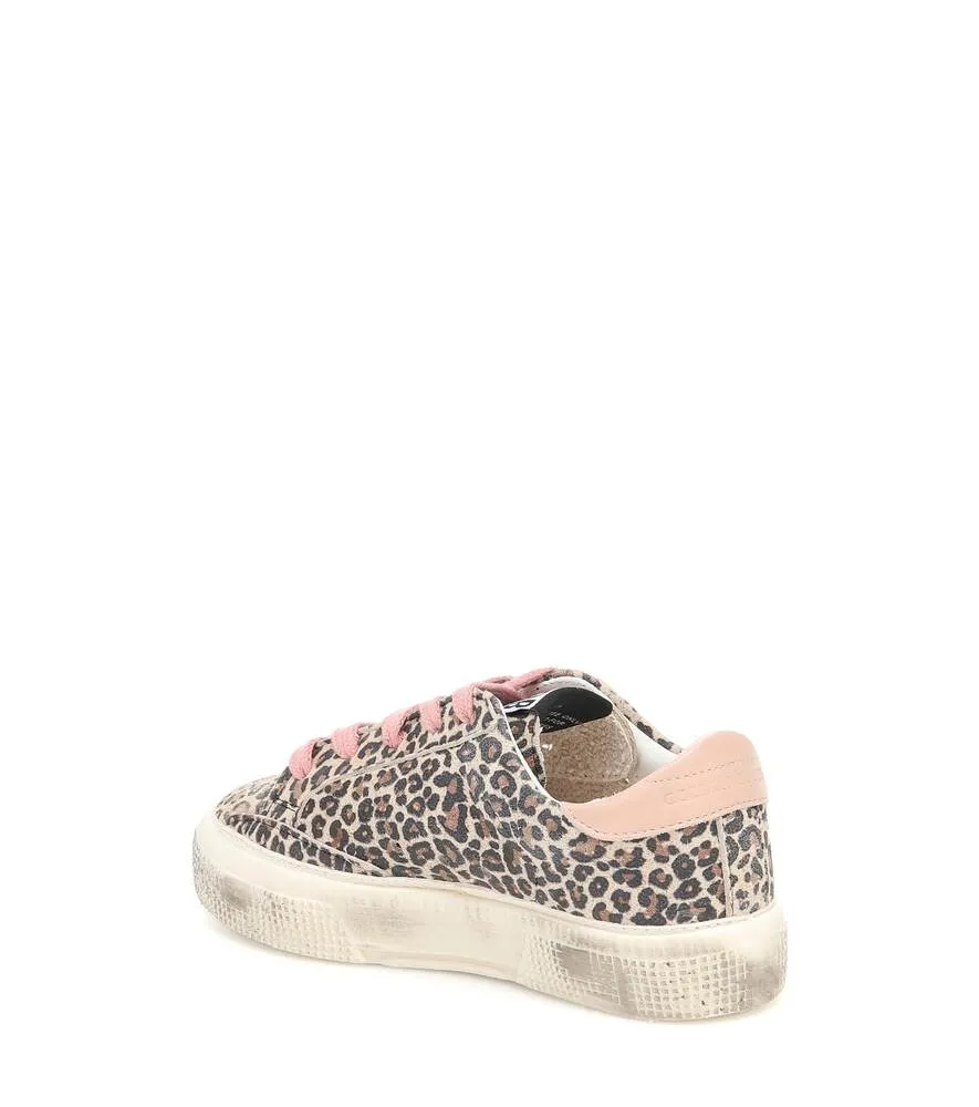 May Leopard Print Golden Goose Sneakers, Brown